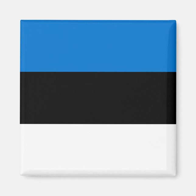 Imán Magnet con bandera de Estonia (Frente)