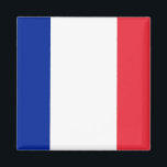 Imán Magnet con bandera de Francia<br><div class="desc">¡Celebremos la elegancia y el orgullo de Francia con este imán con la emblemática bandera francesa! Diseñado a partir de materiales duraderos, este imán exhibe maravillosamente el diseño tricolor de la bandera francesa, con sus audaces rayas azules, blancas y rojas. Los colores vivos y el diseño elegante hacen que sea...</div>