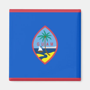 Imán Magnet con bandera de Guam - Estados Unidos