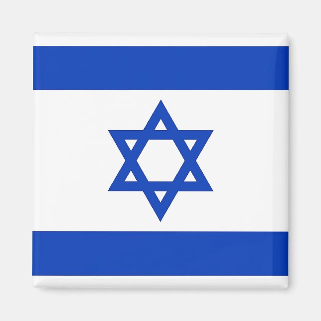 Imán Magnet con bandera de Israel (Frente)