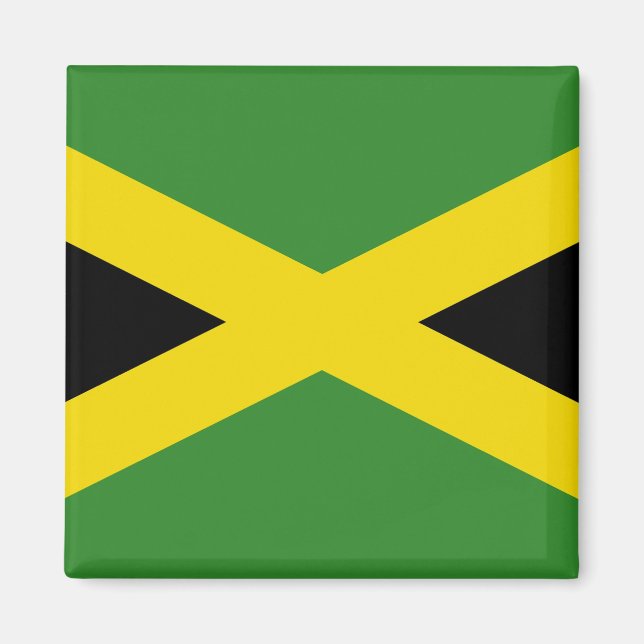 Imán Magnet con bandera de Jamaica (Frente)