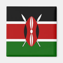 Imán Magnet con bandera de Kenia