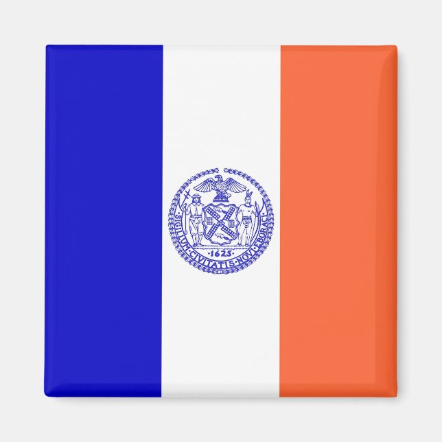 Imán Magnet con bandera de la ciudad de Nueva York - Es (Frente)
