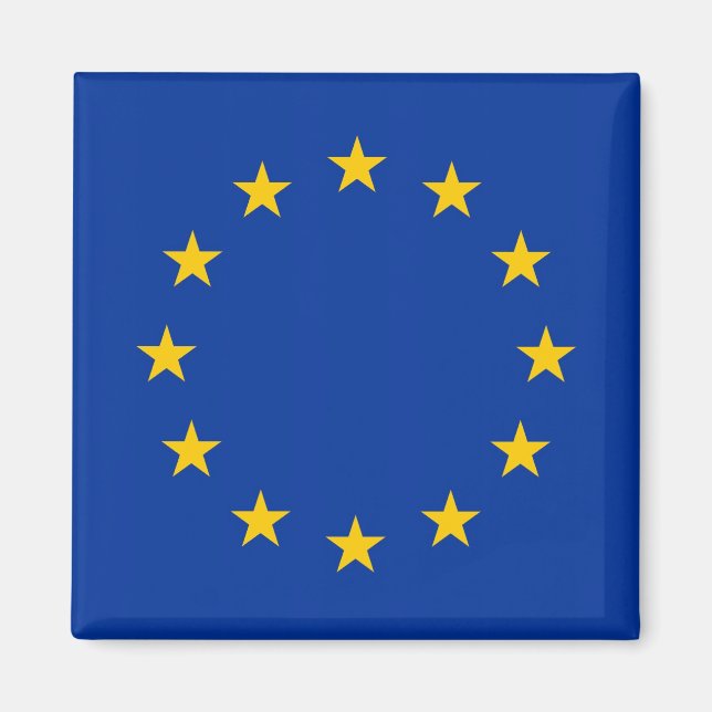 Imán Magnet con bandera de la Unión Europea (Frente)