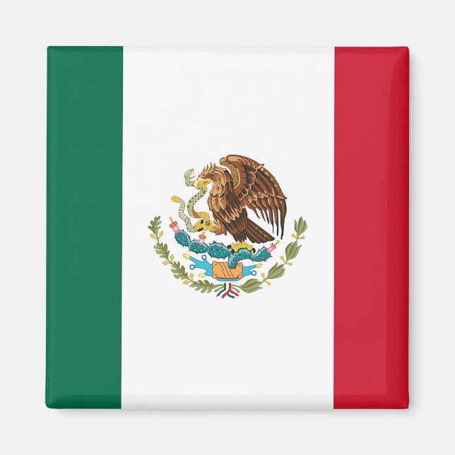 Imán Magnet con bandera de México (Frente)
