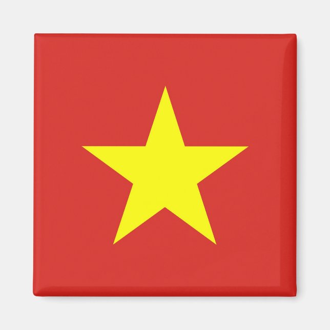 Imán Magnet con bandera de Vietnam (Frente)