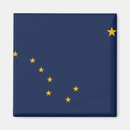 Imán Magnet con bandera del estado de Alaska - Estados