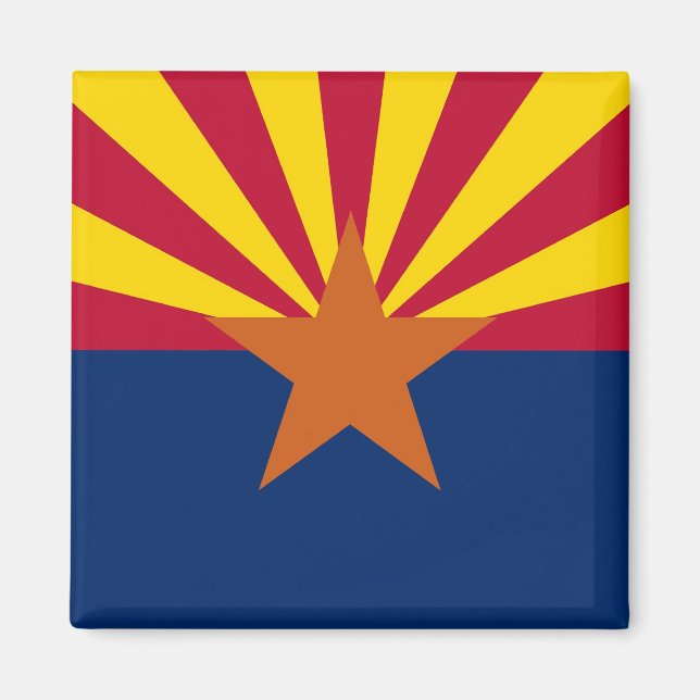 Imán Magnet con bandera del estado de Arizona - Estados (Frente)