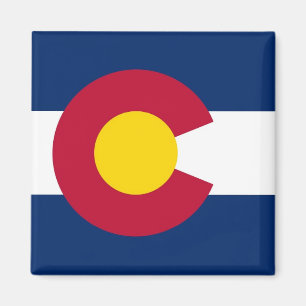 Imán Magnet con bandera del estado de Colorado - Estado