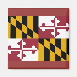 Imán Magnet con bandera del estado de Maryland - Estado