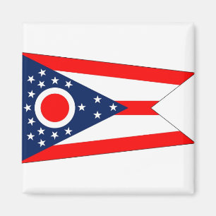 Imán Magnet con bandera del estado de Ohio - Estados Un