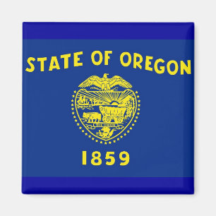 Imán Magnet con bandera del estado de Oregón - Estados