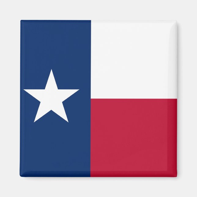 Imán Magnet con bandera del estado de Texas - Estados U (Frente)