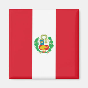 Imán Magnet con bandera del Perú