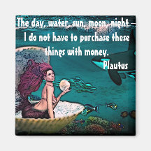 Magnet con cita de Plautus