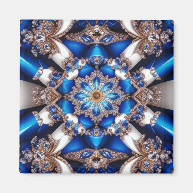 Imán Magnet con diseño de colores argentinos (Frente)