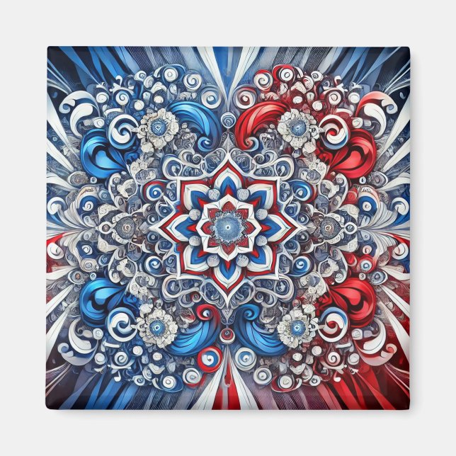 Imán Magnet con diseño de colores franceses (Frente)