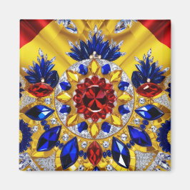 Imán Magnet con diseño de colores rumanos