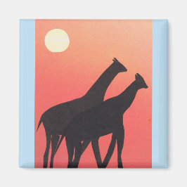 Imán Magnet con diseño de jirafa