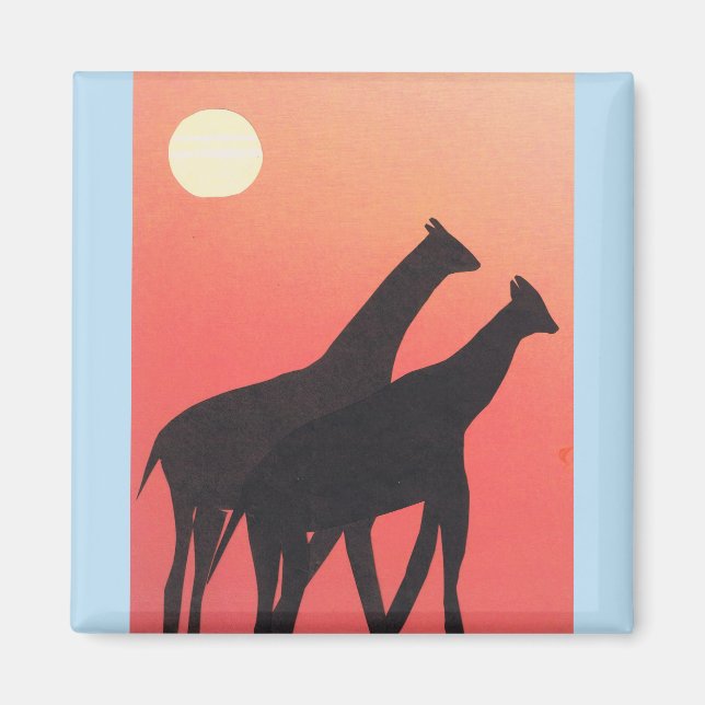 Imán Magnet con diseño de jirafa (Frente)