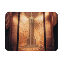 Magnet con Empire State Building Plaque Foto