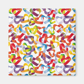 Imán Magnet con hondo decorativo sin costura con corazo