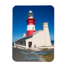 Magnet con imagen del faro de Cape Augalhas