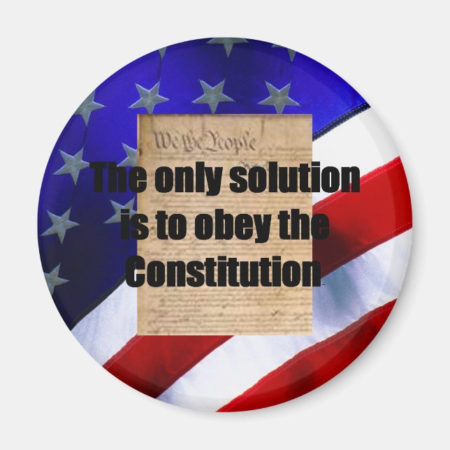 Imán Magnet con/ La única solución (Frente)