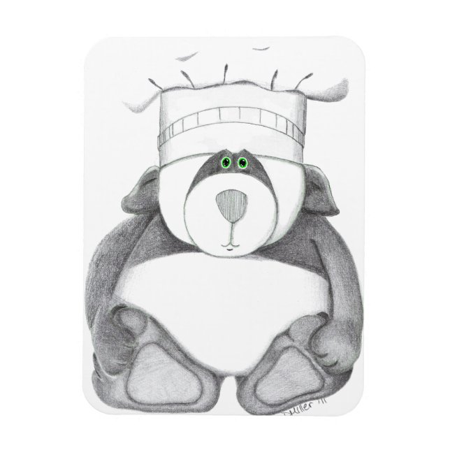 Imán Magnet con Panda Bear Picture (Vertical)