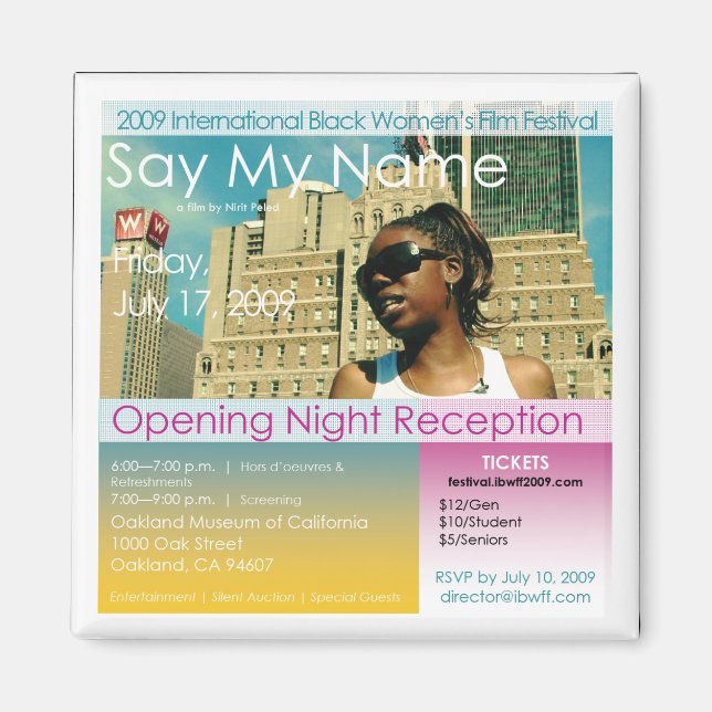 Imán Magnet conmemorativo de IBWFF 2009 (Frente)