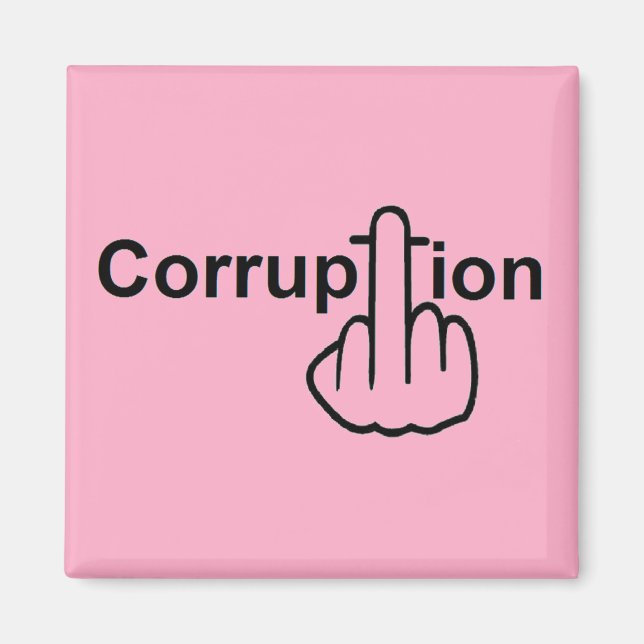 Imán Magnet Corruption Sucks (Frente)