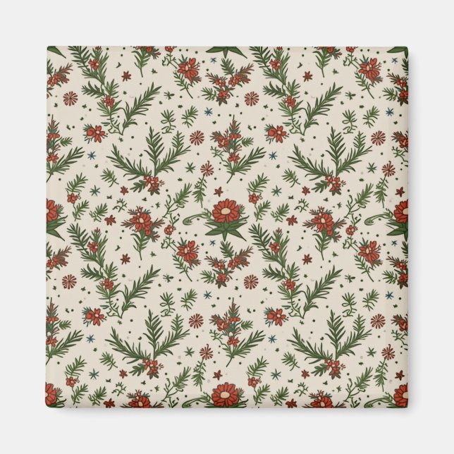 Imán Magnet cuadrado de 2 pulgadas para Navidades (Frente)