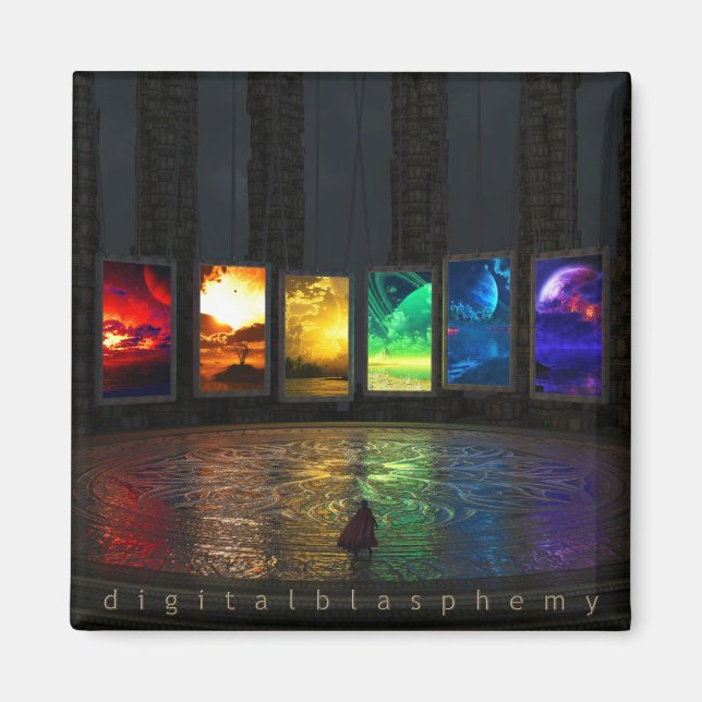 Imán Magnet cuadrado de portales (Frente)