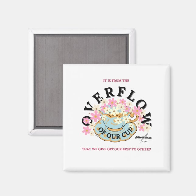 Imán Magnet cuadrado de SOBREFLOTE diseñado por Adiela  (Anverso/Reverso)