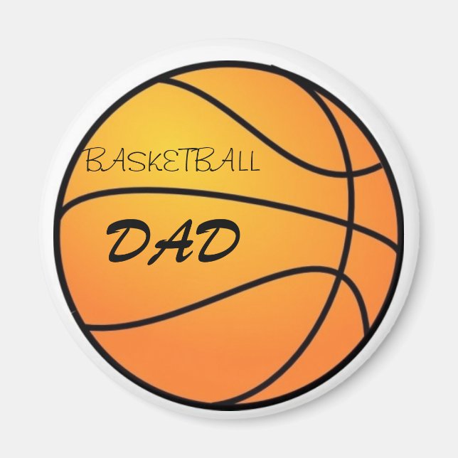 Imán Magnet Dad de baloncesto (Frente)