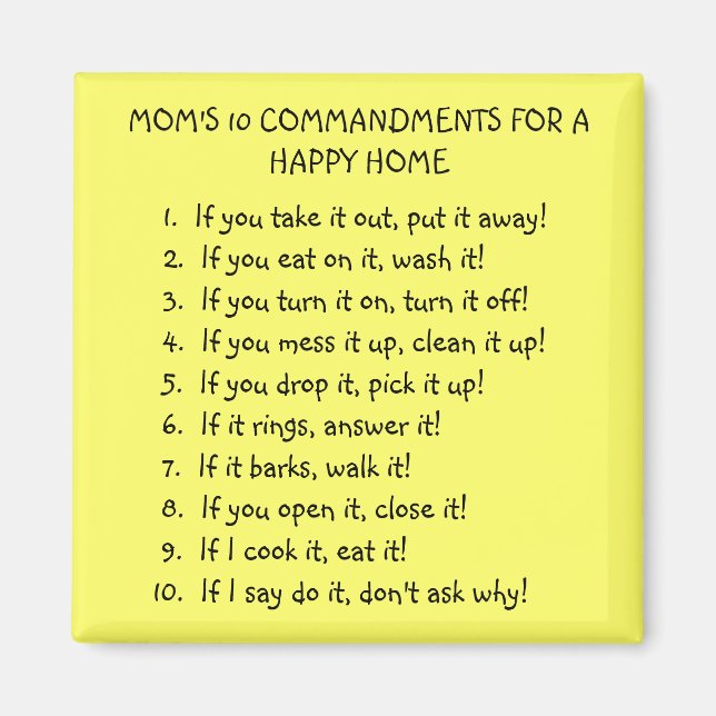 IMÁN MAGNET DE 10 COMANDANTES DE MOM (Frente)