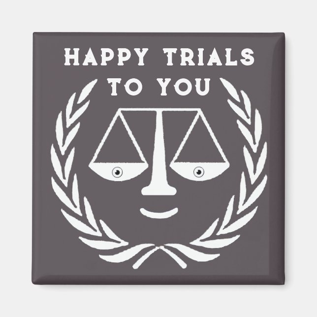 Imán Magnet de Abogado Graduado de la Facultad de Derec (Frente)