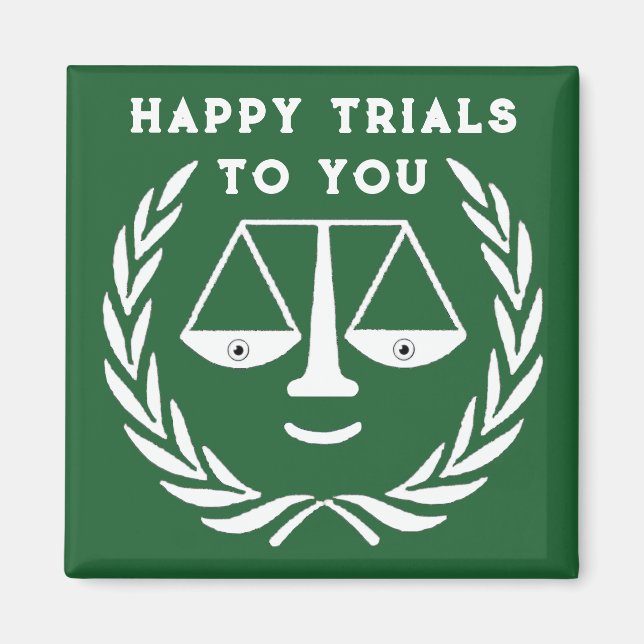 Imán Magnet de Abogado Graduado de la Facultad de Derec (Frente)