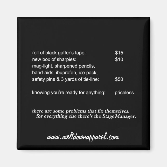 Imán Magnet de administrador de escenarios (negro) (Frente)