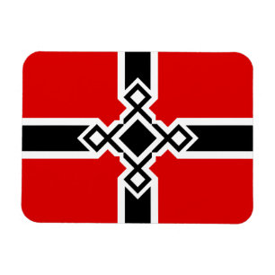 Imán Magnet de bandera alemana - Cruz de pista