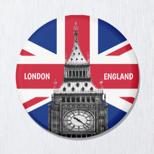 Imán Magnet de Bandera Británica, Big Ben, Londres de v