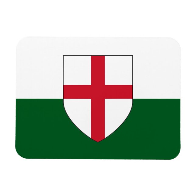 Imán Magnet de bandera de Inglaterra y Gales - Escudo d (Horizontal)