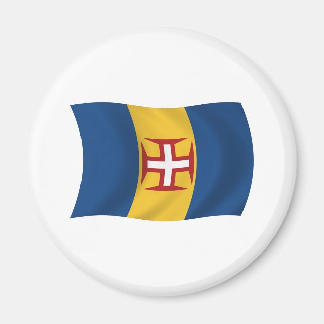 Imán Magnet de bandera de Madeira (Frente)