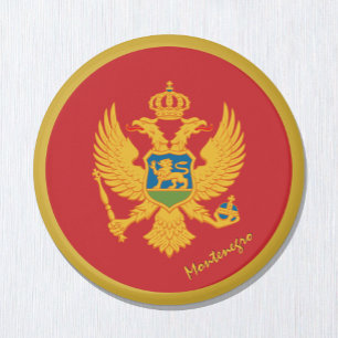 Imán Magnet de bandera de Montenegro, Patriótico, Monte