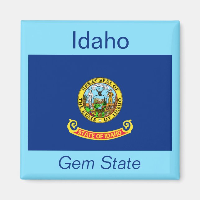 Imán Magnet de Bandera Idaho (Frente)