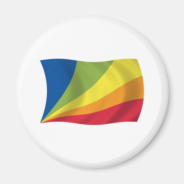 Imán Magnet de Bandera Lingua Franca Nova (Frente)