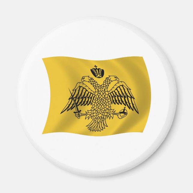 Imán Magnet de Bandera Patriarcal Ecuménica (Frente)