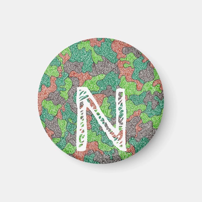 Imán Magnet de Camoflauge Personalizado (Frente)