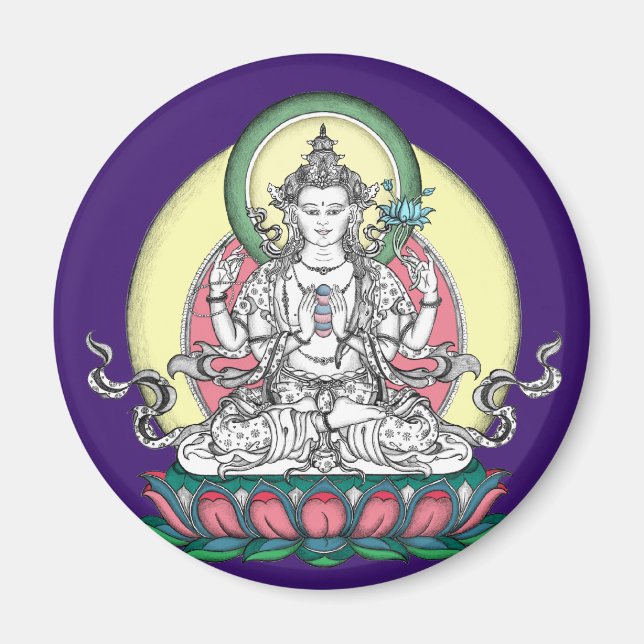 Imán MAGNET de Chenrezig / Avalokiteshvara (Frente)