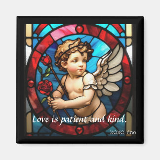 Imán Magnet de Cherub de vidrio templado: El amor es pa